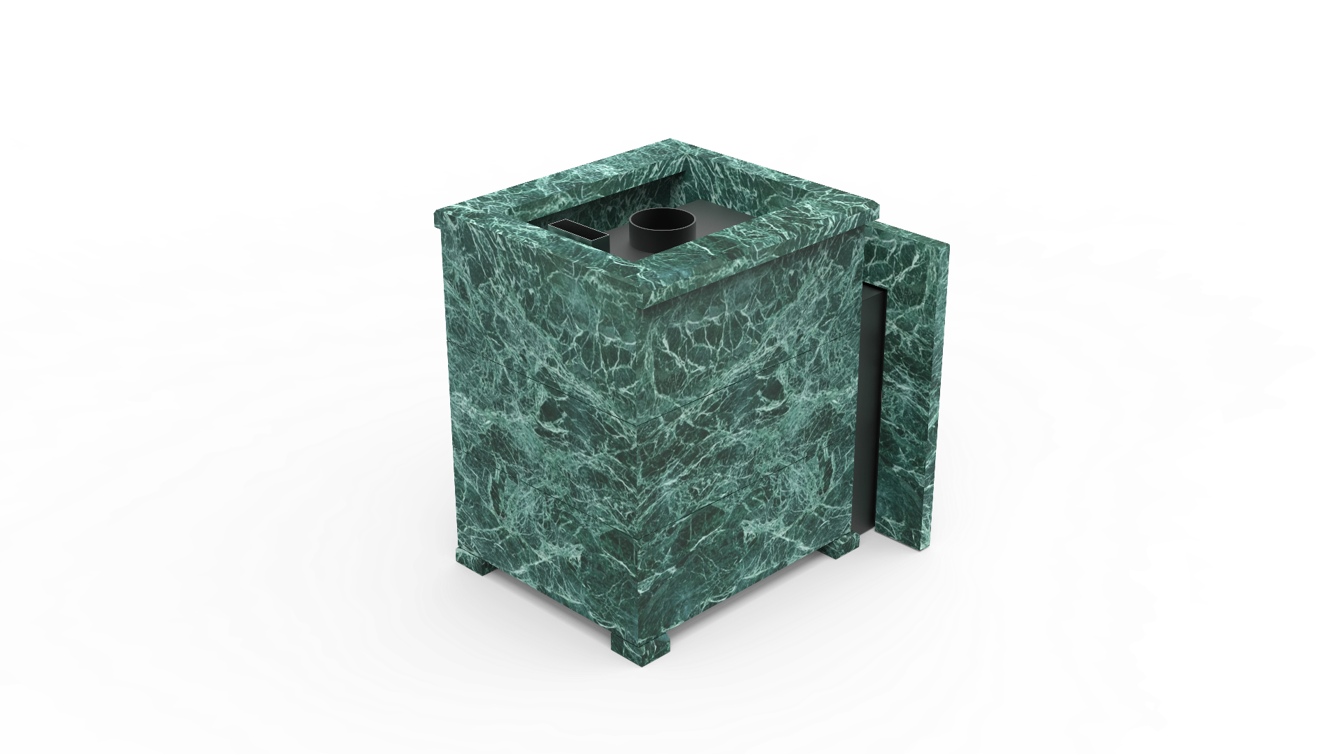 Печь из натурального камня Genesis GN 500 облицовка открытая пироксенит-элит фото в Краснодаре