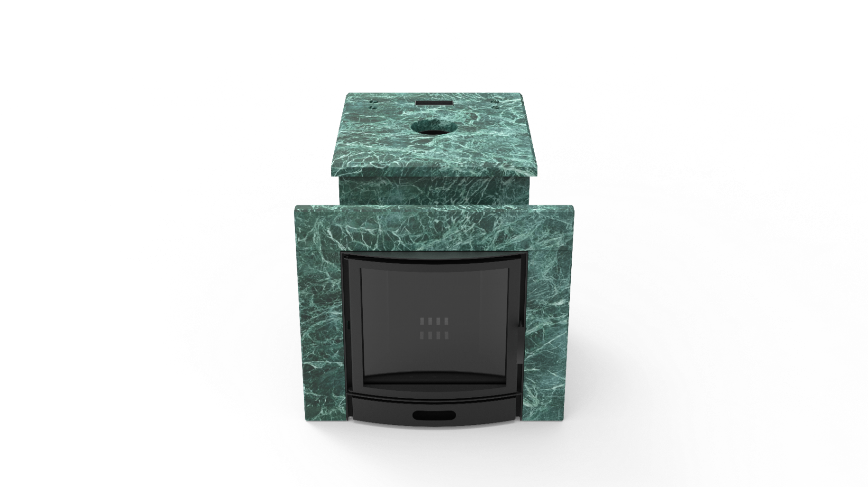 Печь из натурального камня Genesis GN 500 облицовка закрытая плоская пироксенит-элит фото в Краснодаре