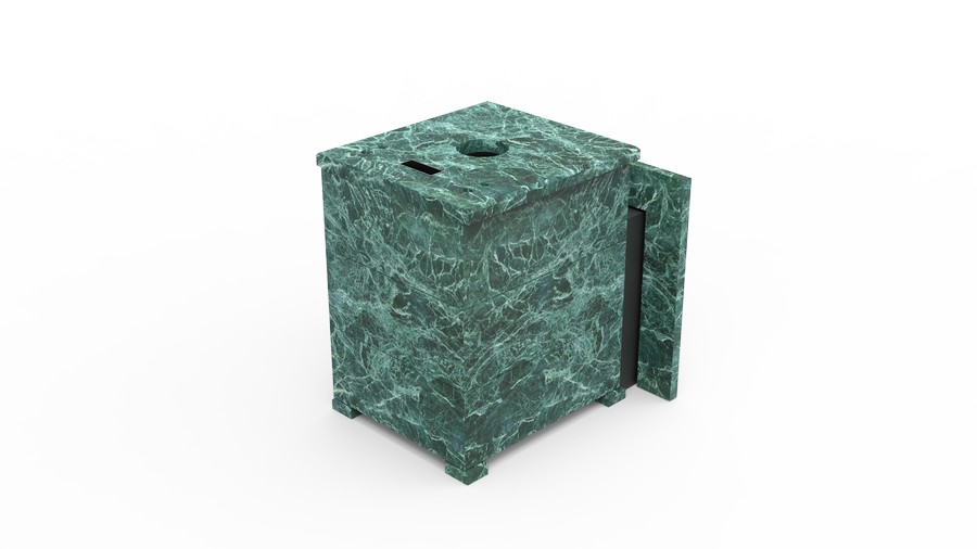 Печь в облицовке из натурального камня Genesis GN 500 облицовка закрытая плоская пироксенит-элит фото в Краснодаре