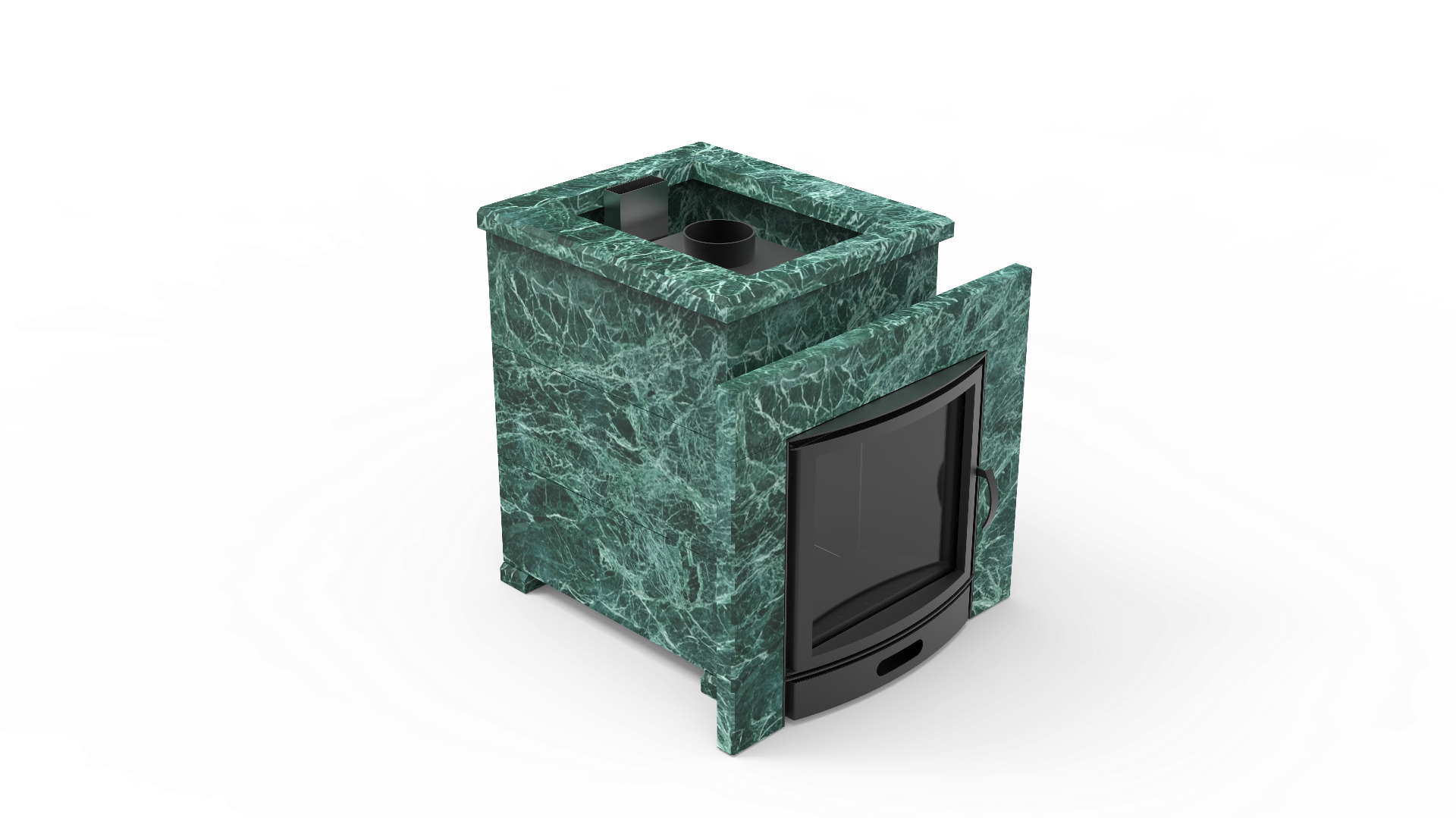 Печь из натурального камня Genesis GN 500 облицовка открытая пироксенит-элит фото в Краснодаре