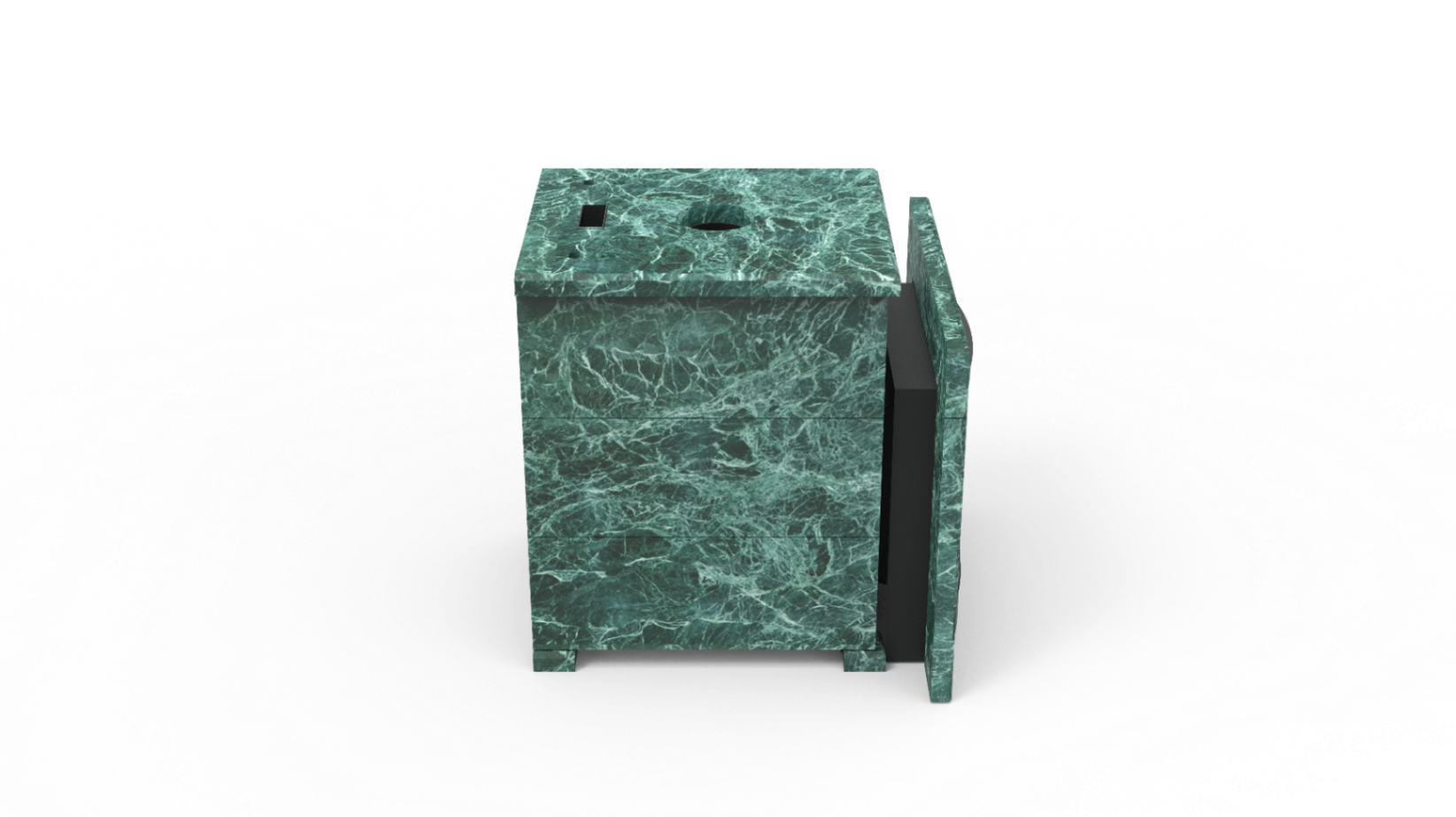 Печь из натурального камня Genesis GN 500 облицовка закрытая плоская пироксенит-элит фото в Краснодаре