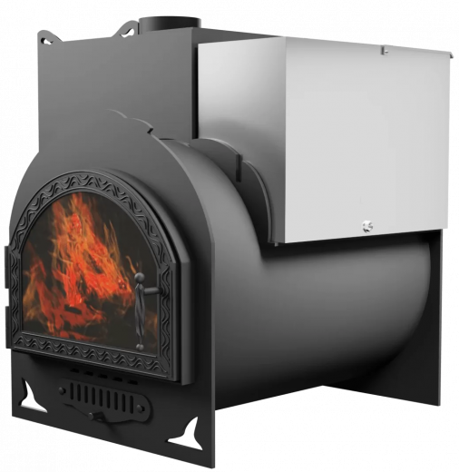 Печь Горыныч Мини, каменка с левой стороны, средняя дверь со стеклом фото в Краснодаре Печь Горыныч Мини, каменка с левой стороны, средняя дверь со стеклом фото в Краснодаре