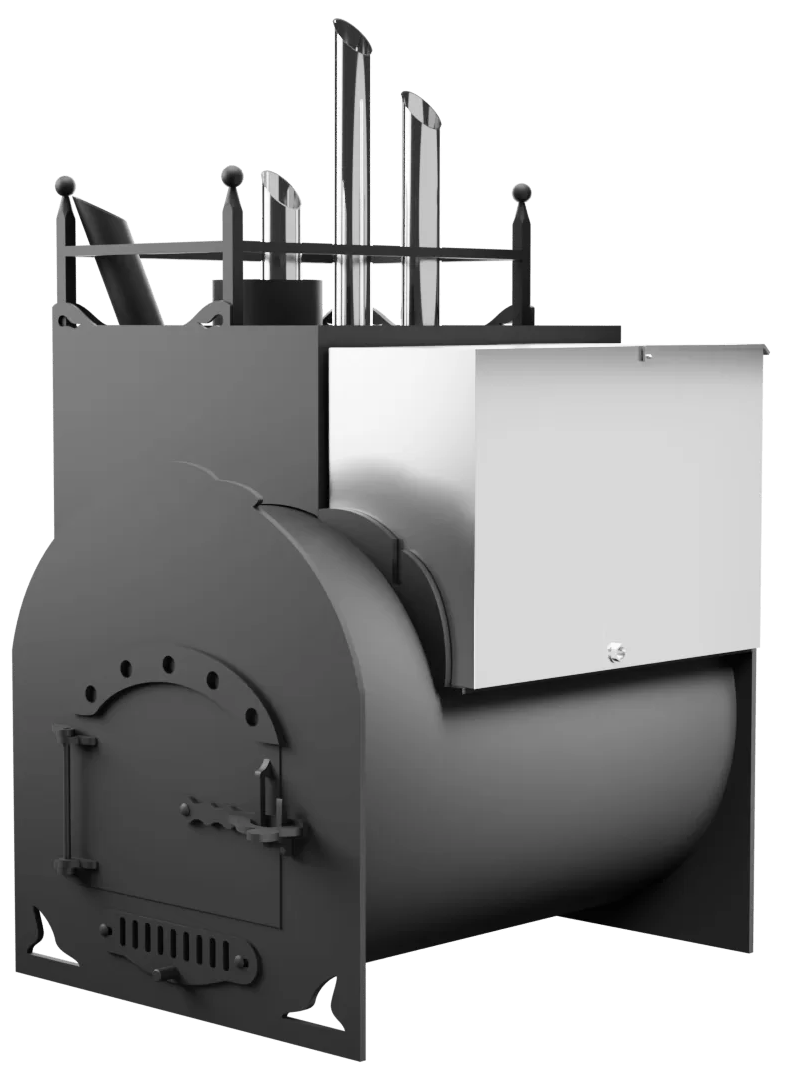 Печь Горыныч Мини, каменка закрытая с парогенератором с правой стороны фото в Краснодаре Печь Горыныч Мини, каменка закрытая с парогенератором с правой стороны фото в Краснодаре