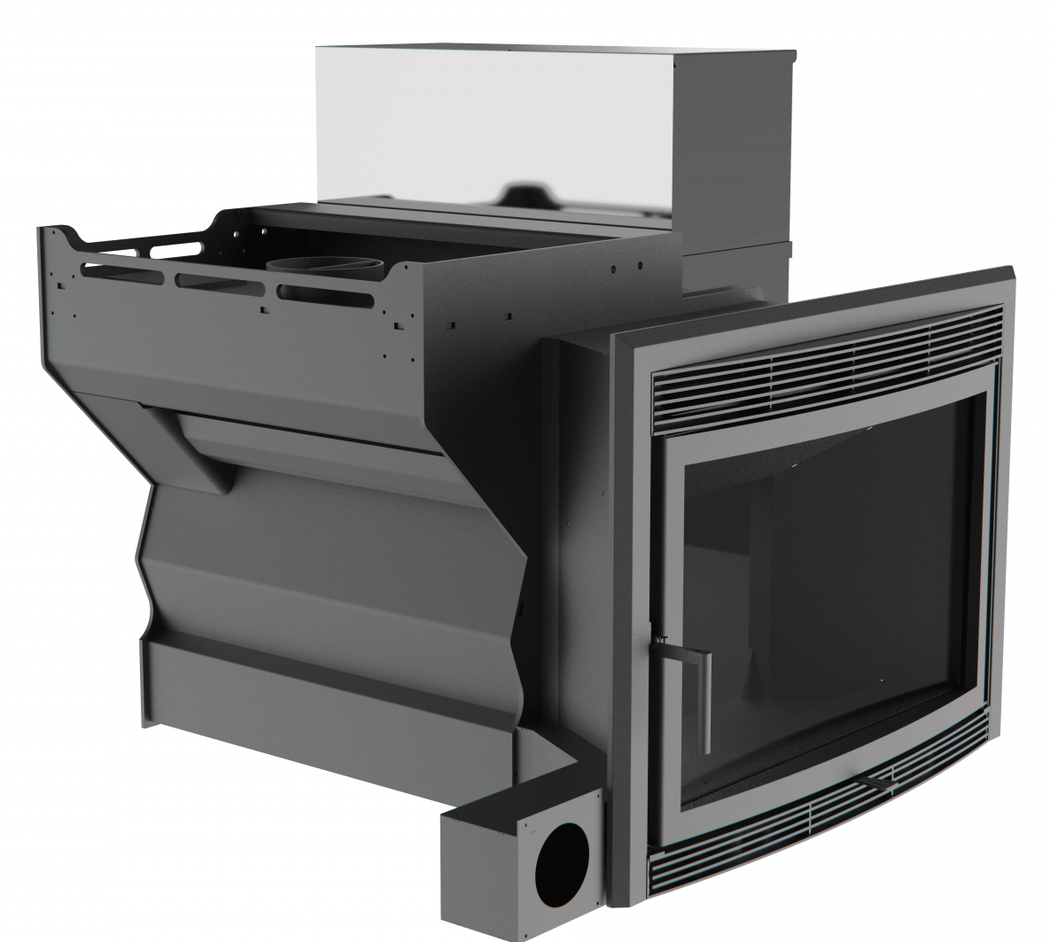 Банный камин 500, сталь+СВО фото в Краснодаре Банный камин 500, сталь+СВО фото в Краснодаре