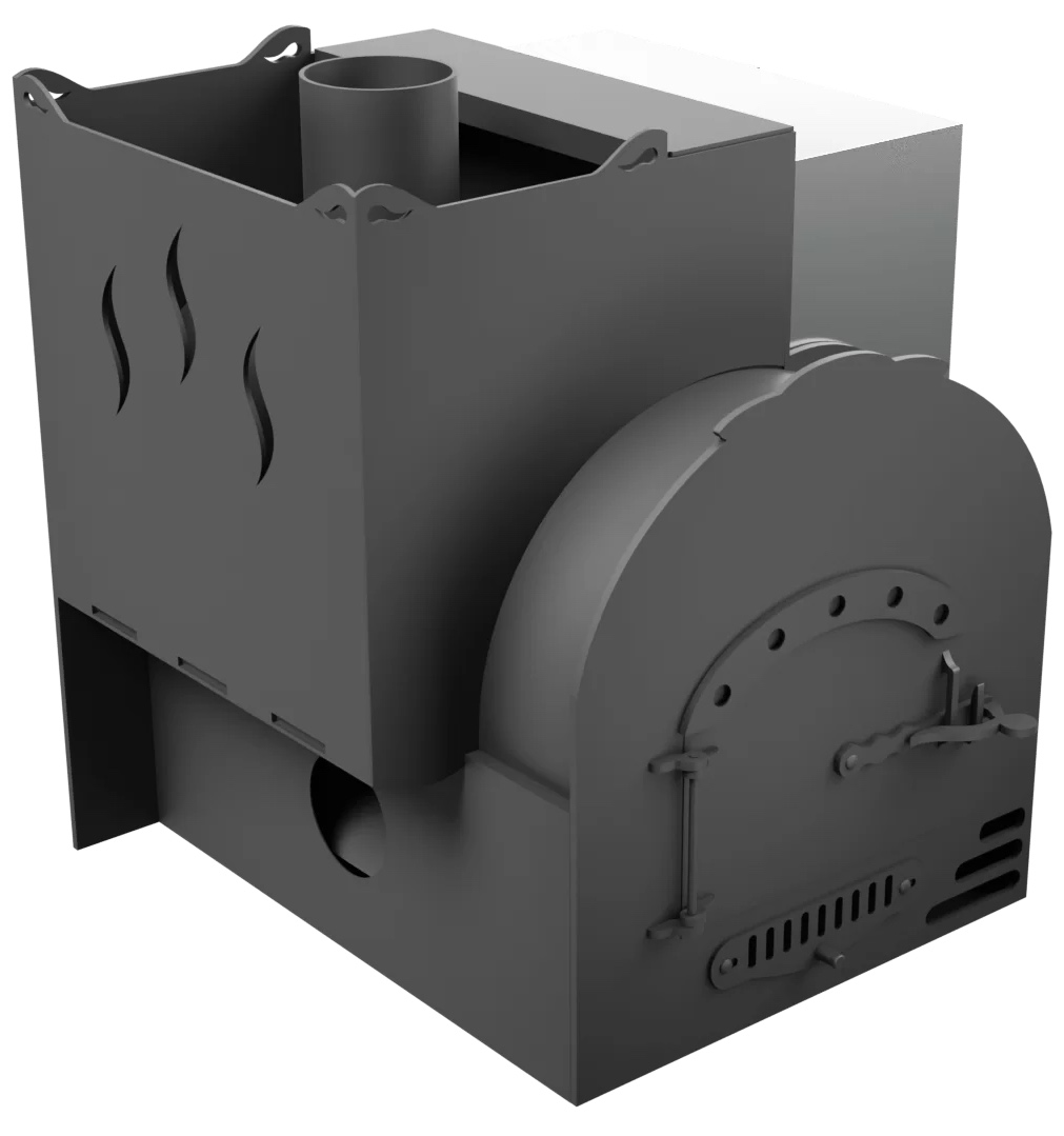 Печь Горыныч Мини, каменка с левой стороны, система воздушного отопления фото в Краснодаре Печь Горыныч Мини, каменка с левой стороны, система воздушного отопления фото в Краснодаре