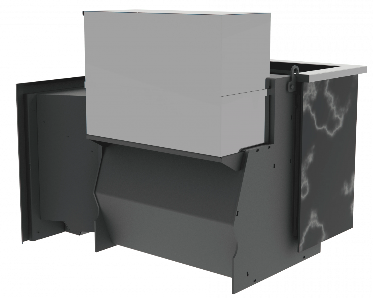 Банный камин 800, AISI 430 фото в Краснодаре Банный камин 800, AISI 430 фото в Краснодаре