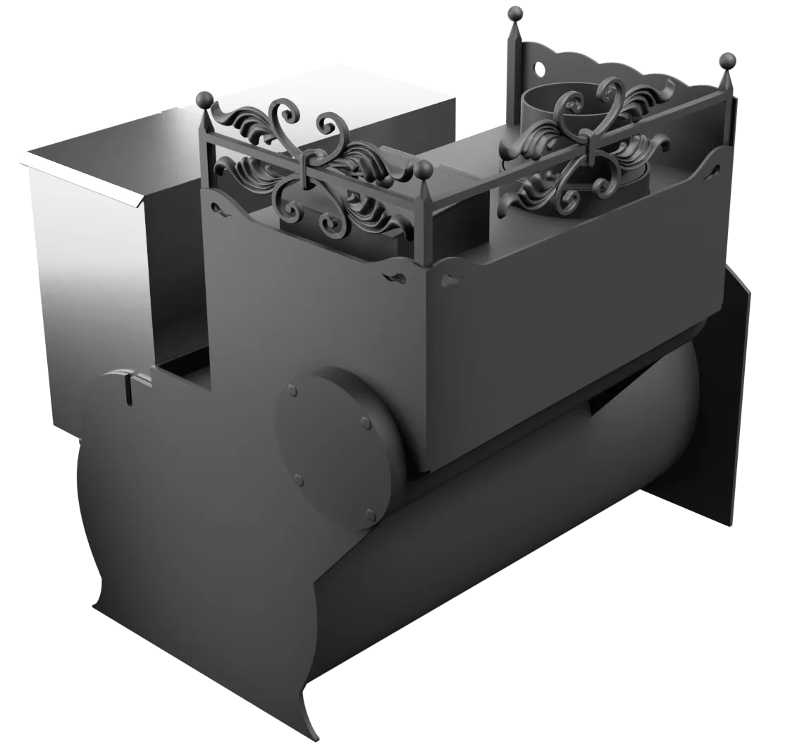 Печь Горыныч 3, каменка закрытая с левой стороны, большая дверь со стеклом фото в Краснодаре Печь Горыныч 3, каменка закрытая с левой стороны, большая дверь со стеклом фото в Краснодаре