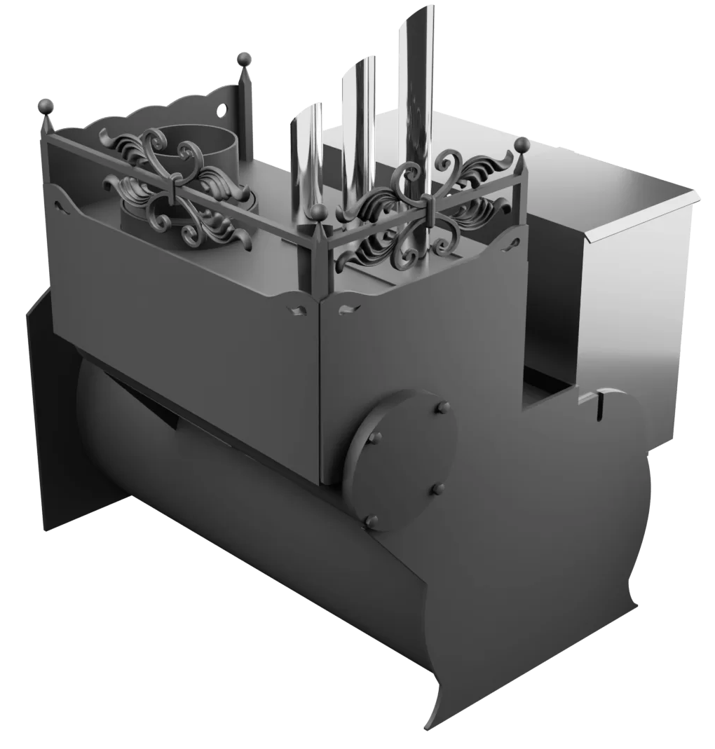 Печь Горыныч 3, каменка закрытая с парогенератором с правой стороны, большая дверь со стеклом фото в Краснодаре Печь Горыныч 3, каменка закрытая с парогенератором с правой стороны, большая дверь со стеклом фото в Краснодаре