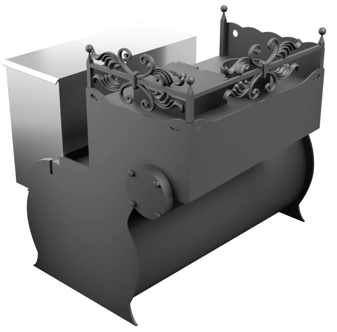 Печь Горыныч 3, каменка закрытая с левой стороны, малая дверь со стеклом фото в Краснодаре Печь Горыныч 3, каменка закрытая с левой стороны, малая дверь со стеклом фото в Краснодаре