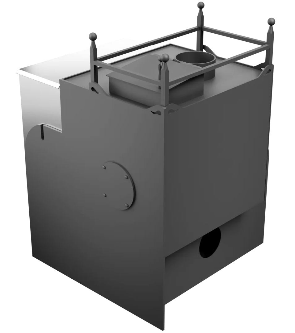 Печь Горыныч Мини, каменка закрытая с левой стороны, система воздушного отопления фото в Краснодаре Печь Горыныч Мини, каменка закрытая с левой стороны, система воздушного отопления фото в Краснодаре