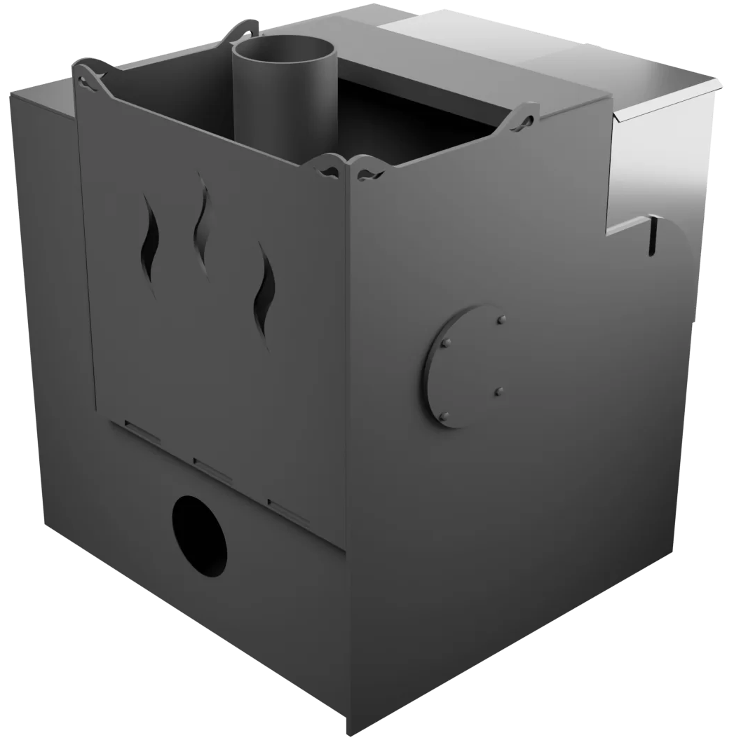 Печь Горыныч Мини, каменка с правой стороны, малое стекло, система воздушного отопления с порталом фото в Краснодаре Печь Горыныч Мини, каменка с правой стороны, малое стекло, система воздушного отопления с порталом фото в Краснодаре