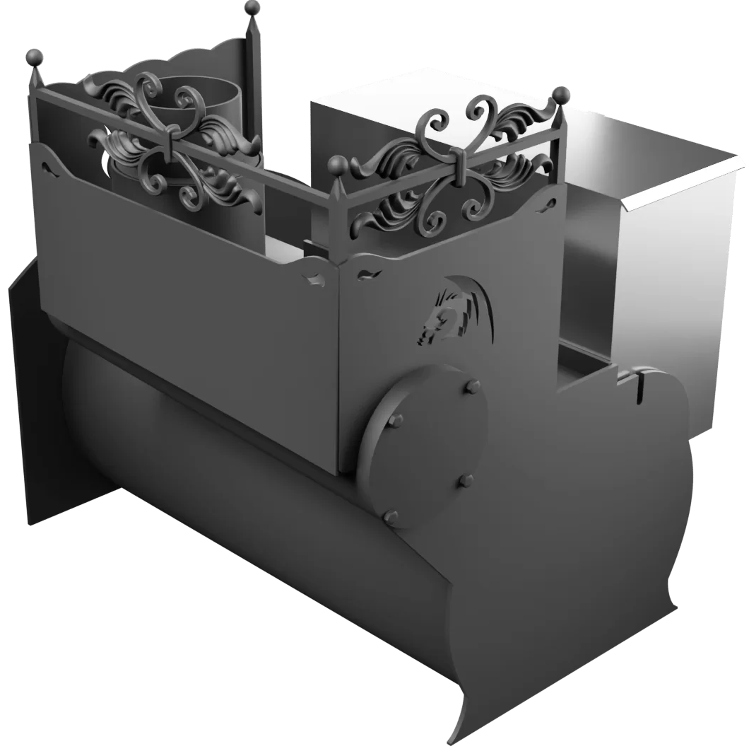 Печь Горыныч 3, каменка с правой стороны, средняя дверь со стеклом фото в Краснодаре Печь Горыныч 3, каменка с правой стороны, средняя дверь со стеклом фото в Краснодаре