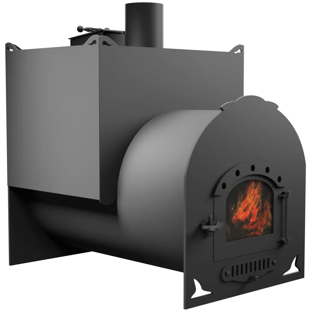 Печь Горыныч Мини, двойная каменка закрытая, малая дверь со стеклом фото в Краснодаре Печь Горыныч Мини, двойная каменка закрытая, малая дверь со стеклом фото в Краснодаре