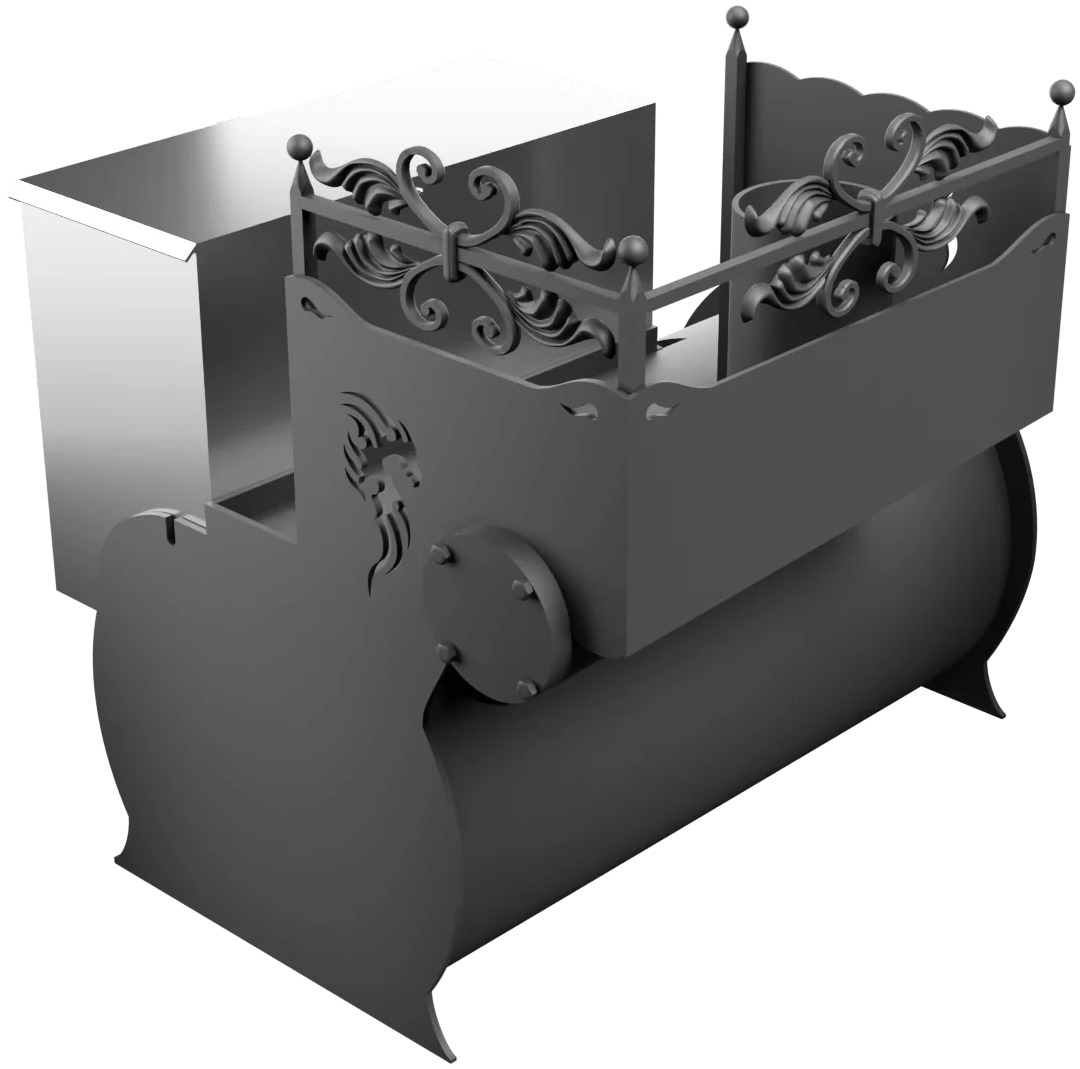 Печь Горыныч 3, каменка с левой стороны, малая дверь со стеклом фото в Краснодаре Печь Горыныч 3, каменка с левой стороны, малая дверь со стеклом фото в Краснодаре