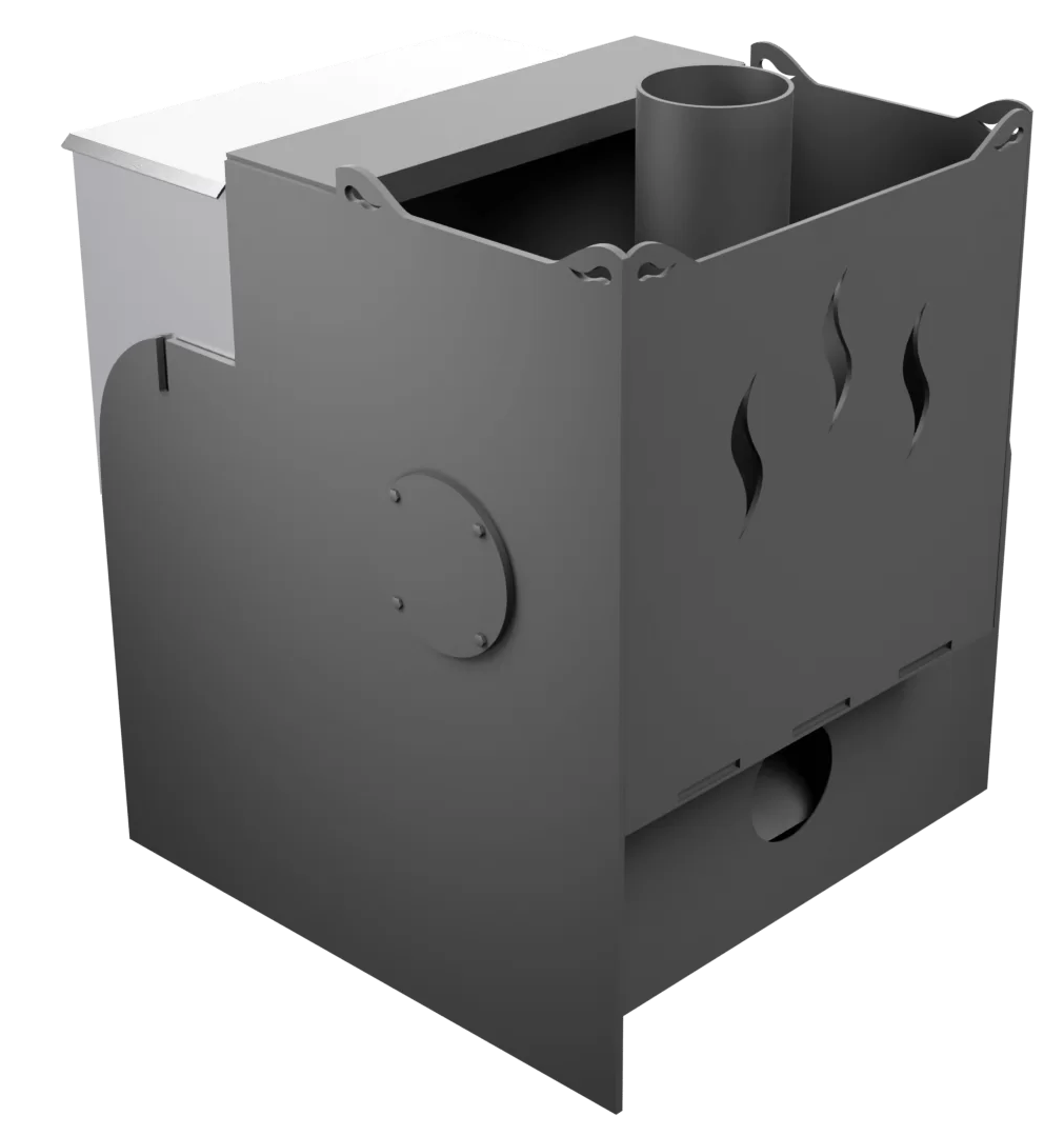 Печь Горыныч Мини, каменка с левой стороны, система воздушного отопления фото в Краснодаре Печь Горыныч Мини, каменка с левой стороны, система воздушного отопления фото в Краснодаре