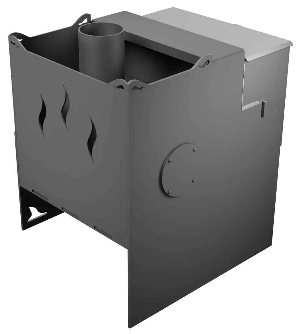 Печь Горыныч Мини, каменка с правой стороны, дверь малая со стеклом фото в Краснодаре Печь Горыныч Мини, каменка с правой стороны, дверь малая со стеклом фото в Краснодаре