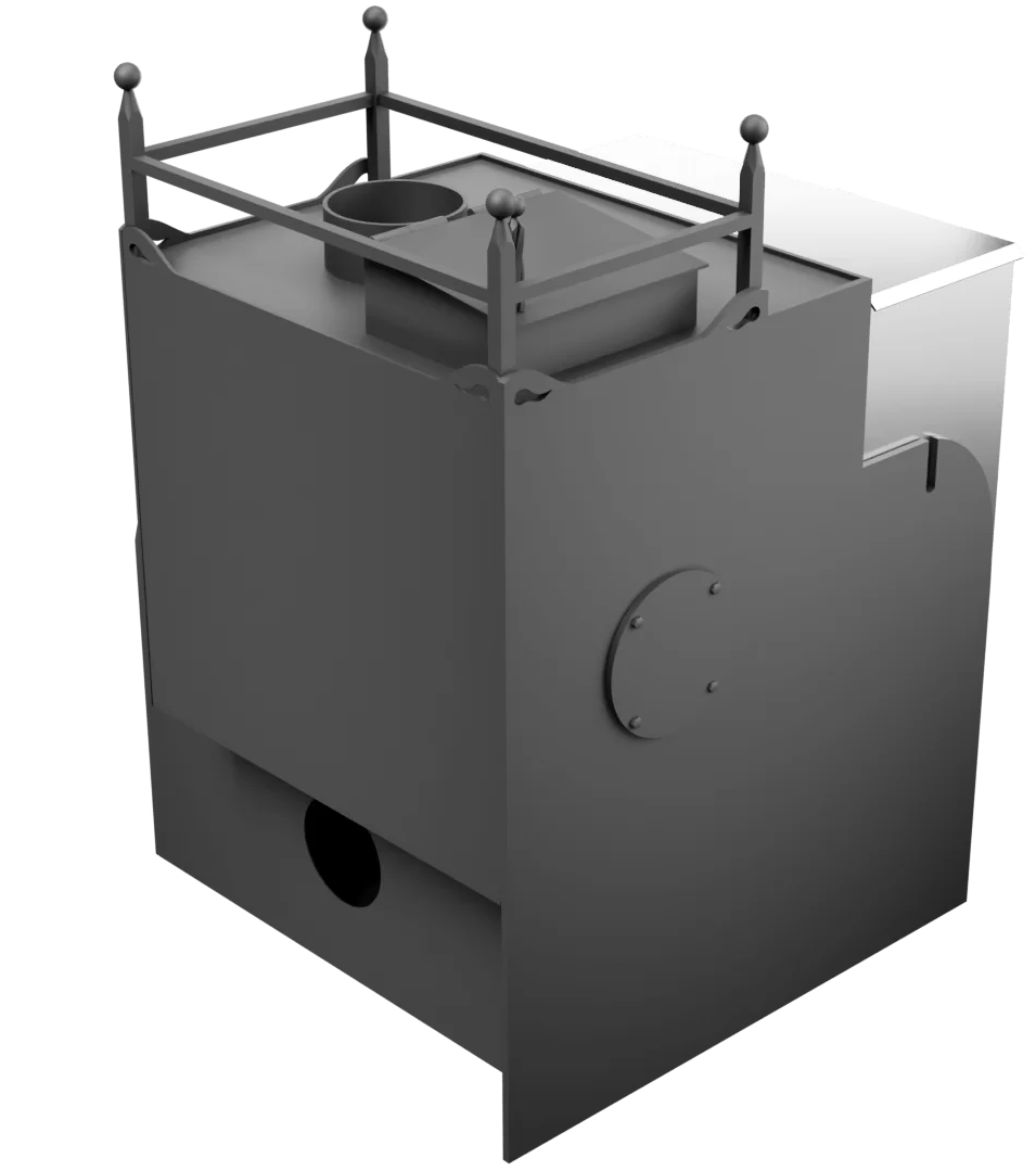Печь Горыныч Мини, каменка закрытая с правой стороны, система воздушного отопления фото в Краснодаре Печь Горыныч Мини, каменка закрытая с правой стороны, система воздушного отопления фото в Краснодаре