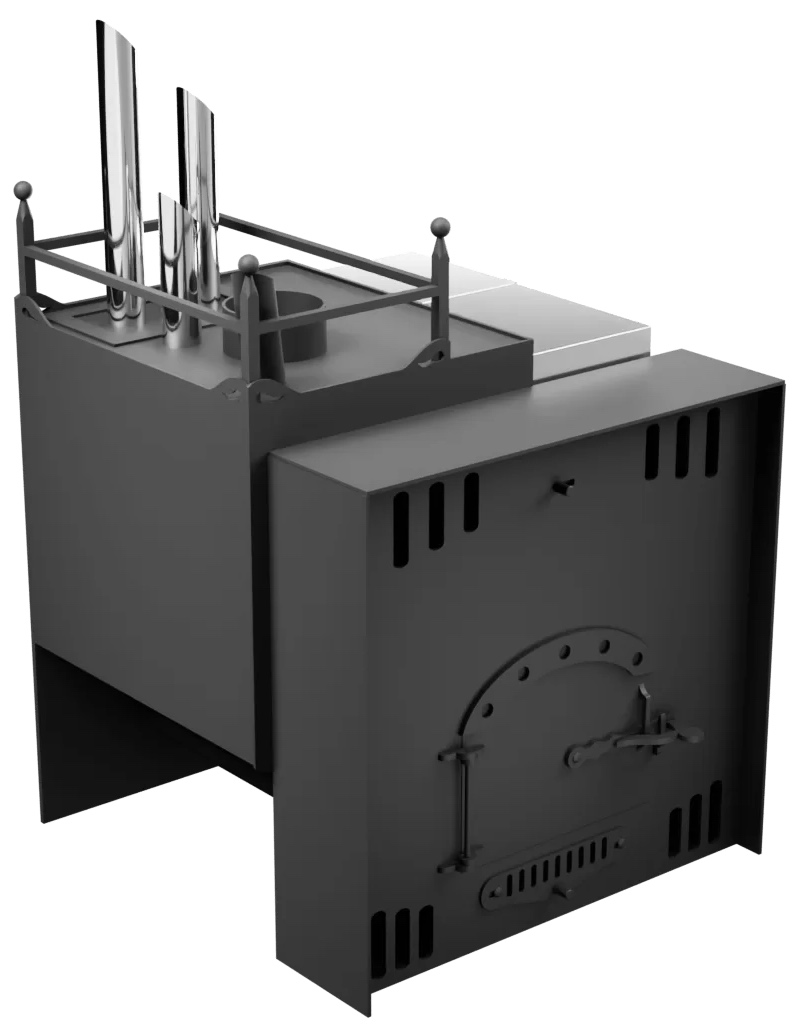 Печь Горыныч Мини, каменка закрытая с парогенератором с левой стороны, естественная система воздушного отопления фото в Краснодаре Печь Горыныч Мини, каменка закрытая с парогенератором с левой стороны, естественная система воздушного отопления фото в Краснодаре