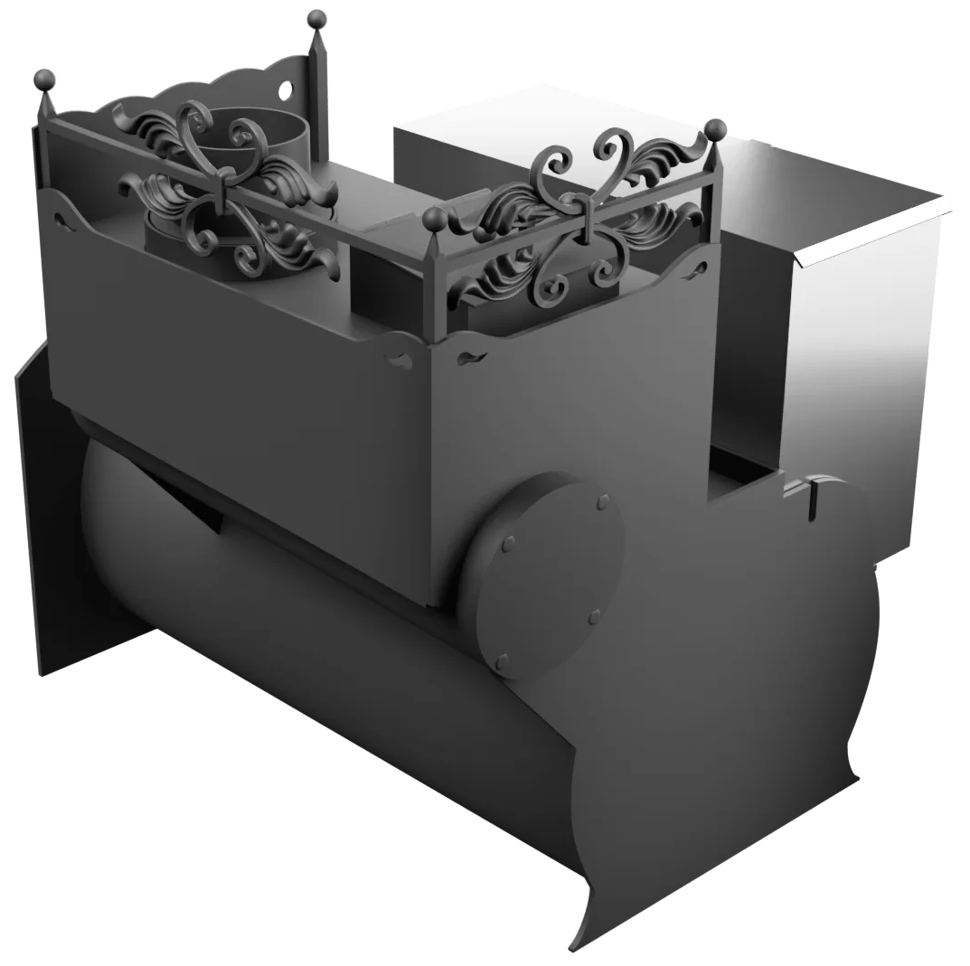 Печь Горыныч 3, каменка закрытая с правой стороны, большая дверь со стеклом фото в Краснодаре Печь Горыныч 3, каменка закрытая с правой стороны, большая дверь со стеклом фото в Краснодаре