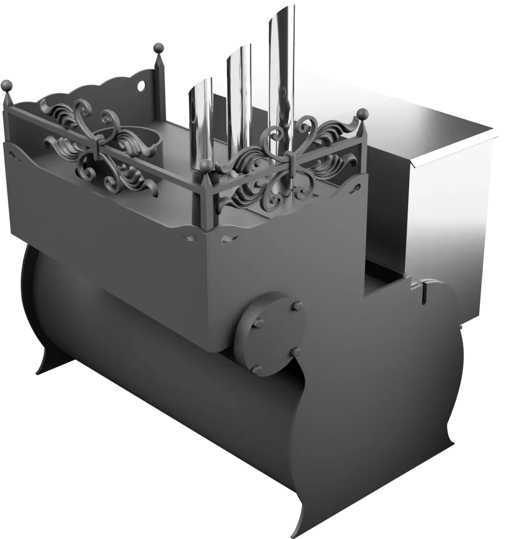 Печь Горыныч 3, каменка закрытая с парогенератором с правой стороны, малая дверь со стеклом фото в Краснодаре Печь Горыныч 3, каменка закрытая с парогенератором с правой стороны, малая дверь со стеклом фото в Краснодаре