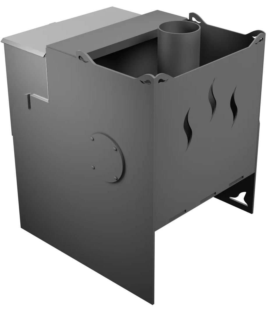 Печь Горыныч Мини, каменка с левой стороны, дверь малая со стеклом фото в Краснодаре Печь Горыныч Мини, каменка с левой стороны, дверь малая со стеклом фото в Краснодаре