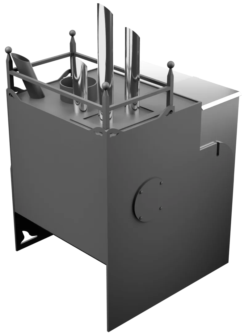 Печь Горыныч Мини, каменка закрытая с парогенератором с правой стороны фото в Краснодаре Печь Горыныч Мини, каменка закрытая с парогенератором с правой стороны фото в Краснодаре