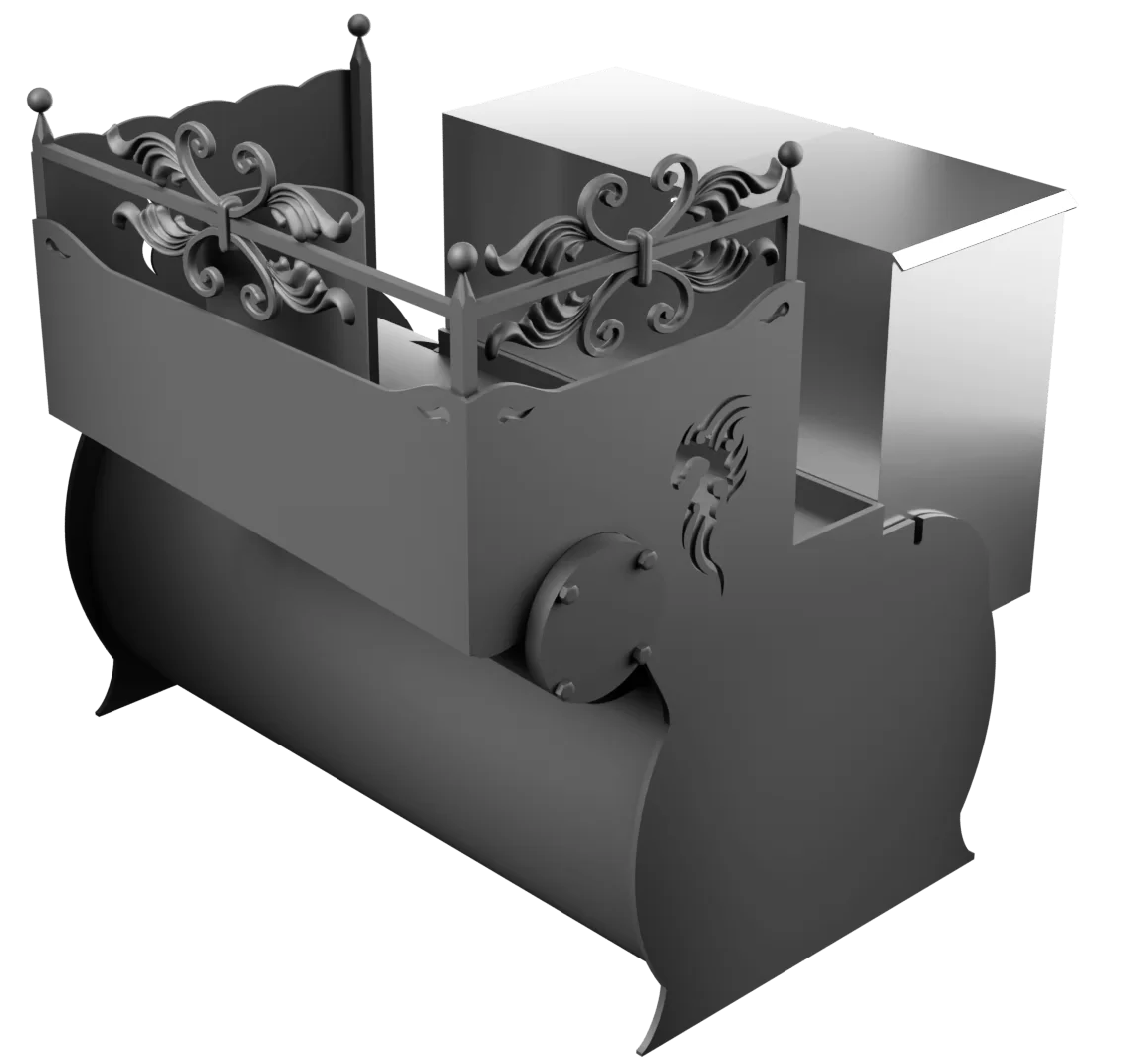 Печь Горыныч 3, каменка с правой стороны фото в Краснодаре Печь Горыныч 3, каменка с правой стороны фото в Краснодаре