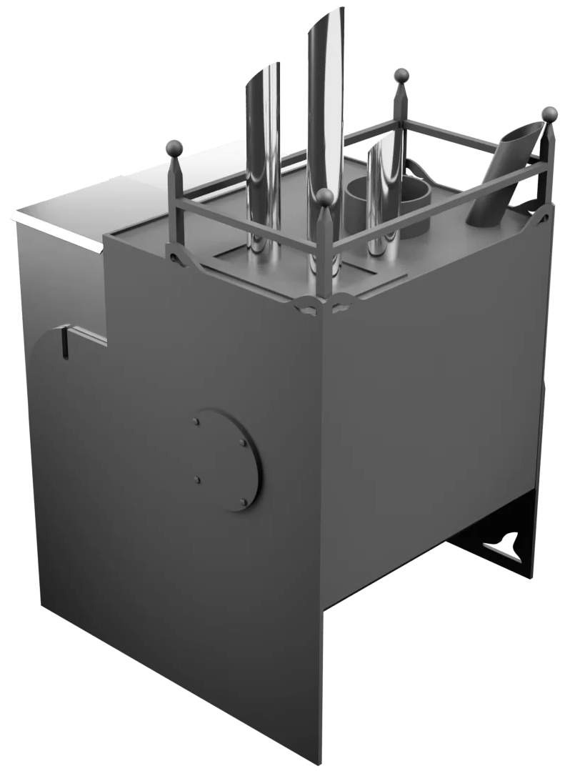 Печь Горыныч Мини, каменка закрытая с парогенератором с левой стороны фото в Краснодаре Печь Горыныч Мини, каменка закрытая с парогенератором с левой стороны фото в Краснодаре