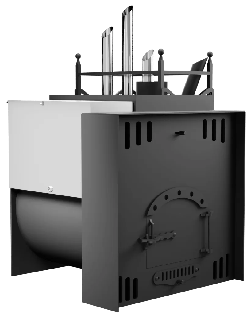 Печь Горыныч Мини, каменка закрытая с парогенератором с правой стороны, естественная система воздушного отопления фото в Краснодаре Печь Горыныч Мини, каменка закрытая с парогенератором с правой стороны, естественная система воздушного отопления фото в Краснодаре