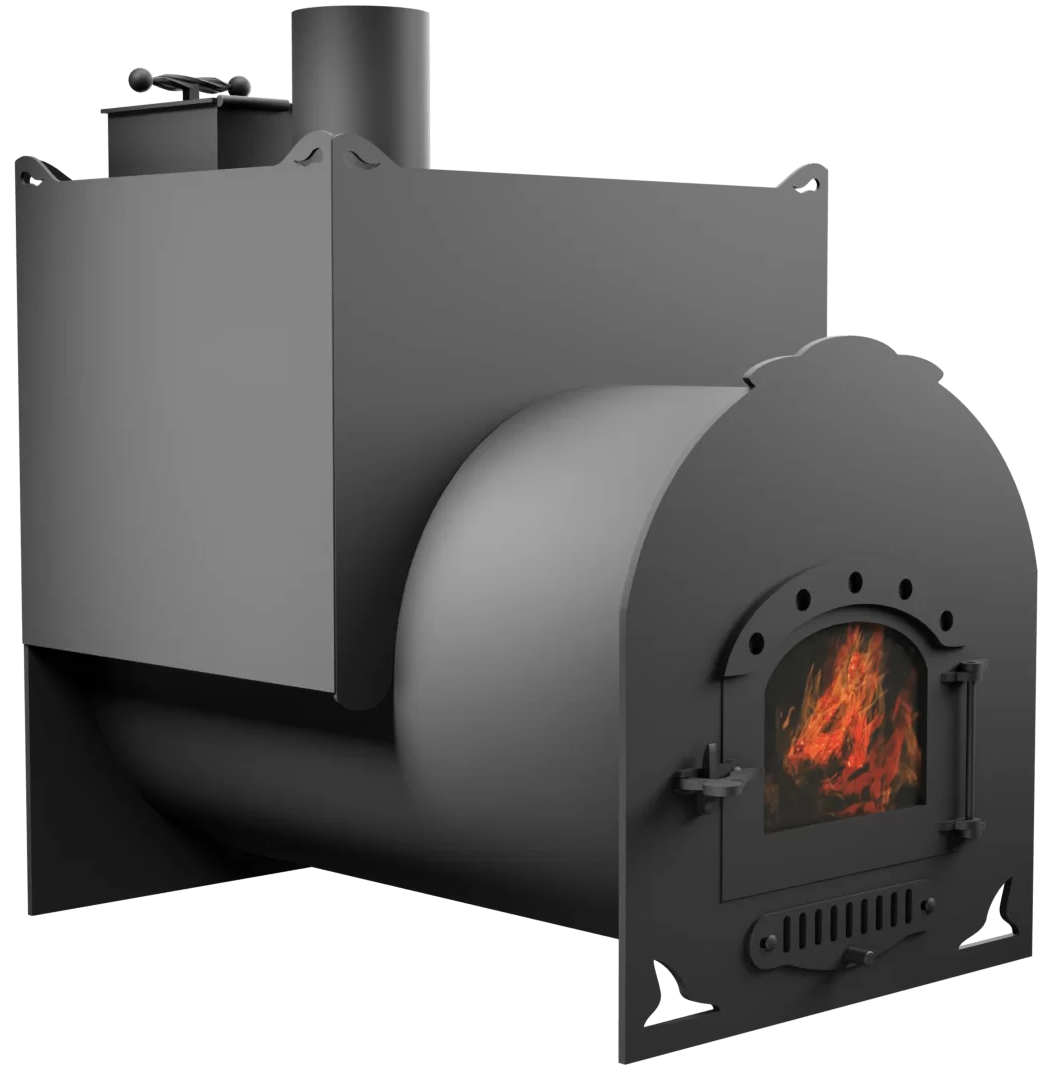 Печь Горыныч Мини, двойная каменка, малая дверь со стеклом фото в Краснодаре Печь Горыныч Мини, двойная каменка, малая дверь со стеклом фото в Краснодаре