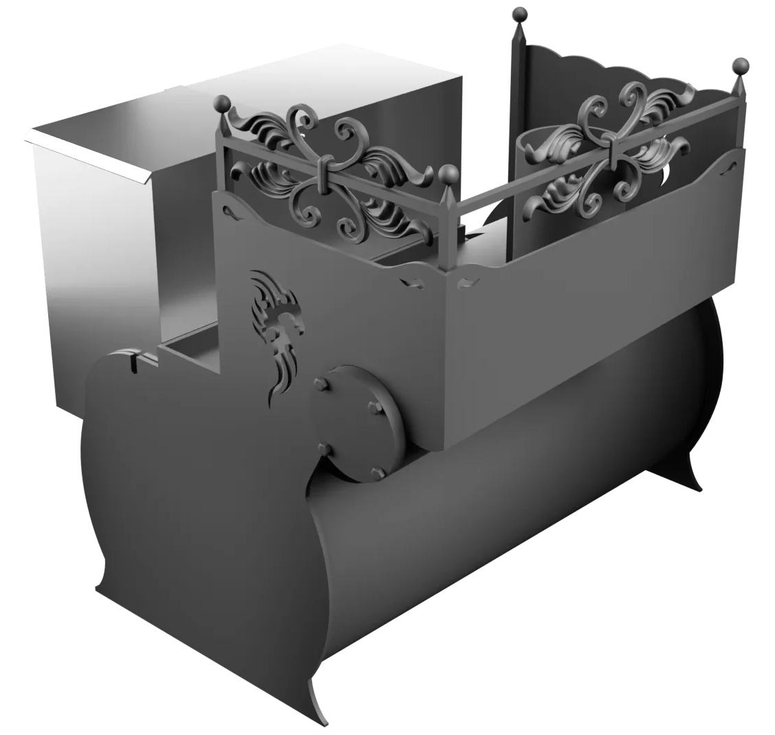 Печь Горыныч 3, каменка с левой стороны фото в Краснодаре Печь Горыныч 3, каменка с левой стороны фото в Краснодаре