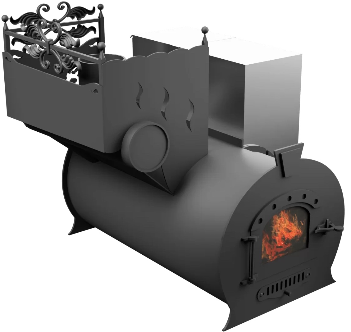 Печь Горыныч 3, каменка с левой стороны, малая дверь со стеклом фото в Краснодаре Печь Горыныч 3, каменка с левой стороны, малая дверь со стеклом фото в Краснодаре