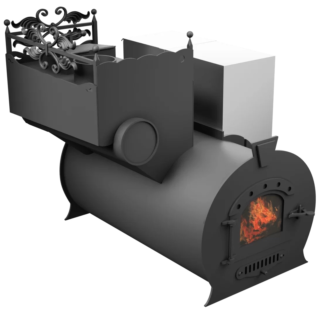 Печь Горыныч 3, каменка закрытая с левой стороны, малая дверь со стеклом фото в Краснодаре Печь Горыныч 3, каменка закрытая с левой стороны, малая дверь со стеклом фото в Краснодаре