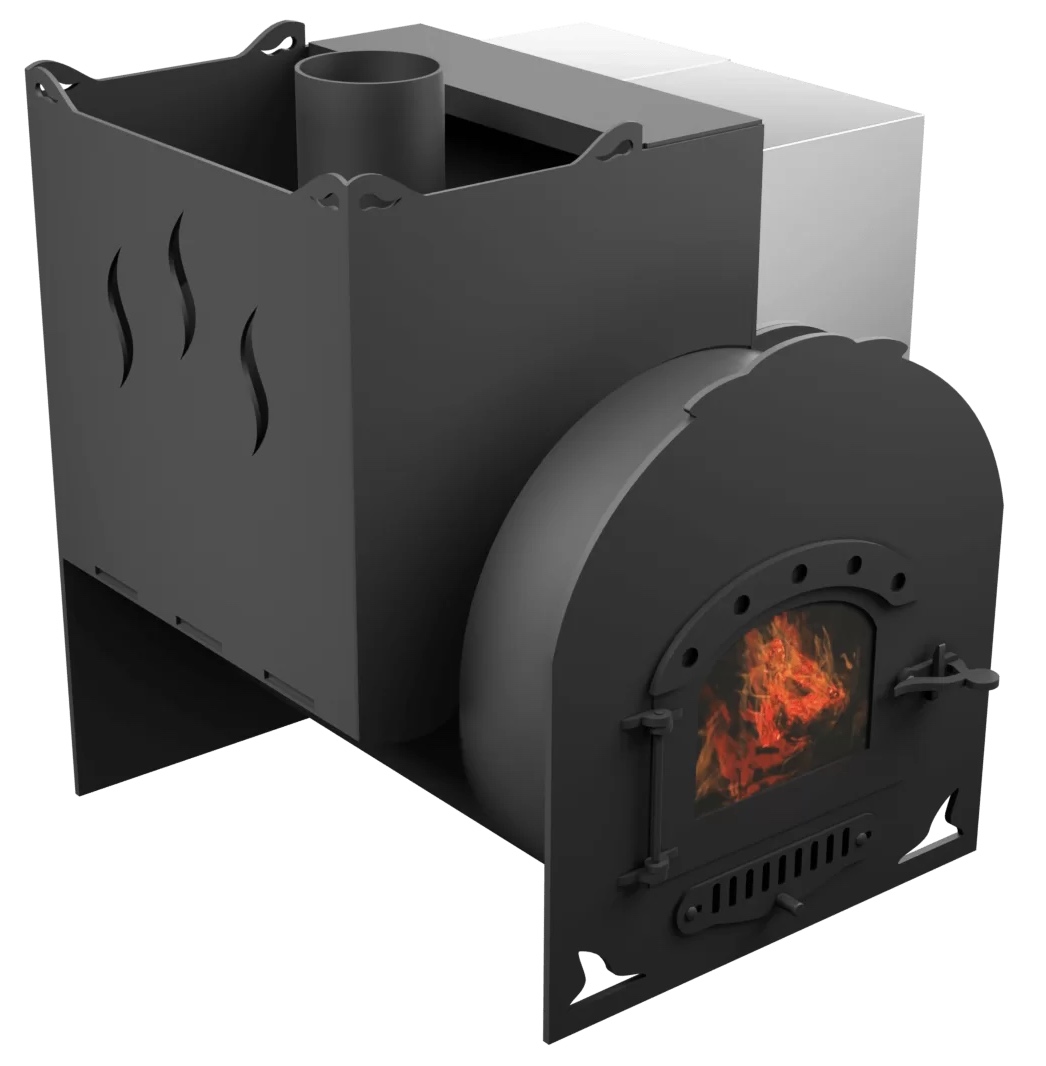 Печь Горыныч Мини, каменка с левой стороны, дверь малая со стеклом фото в Краснодаре Печь Горыныч Мини, каменка с левой стороны, дверь малая со стеклом фото в Краснодаре