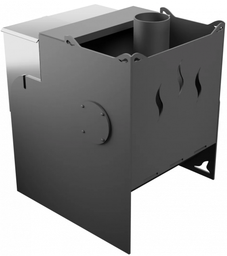 Печь Горыныч Мини, каменка с левой стороны, средняя дверь со стеклом фото в Краснодаре Печь Горыныч Мини, каменка с левой стороны, средняя дверь со стеклом фото в Краснодаре